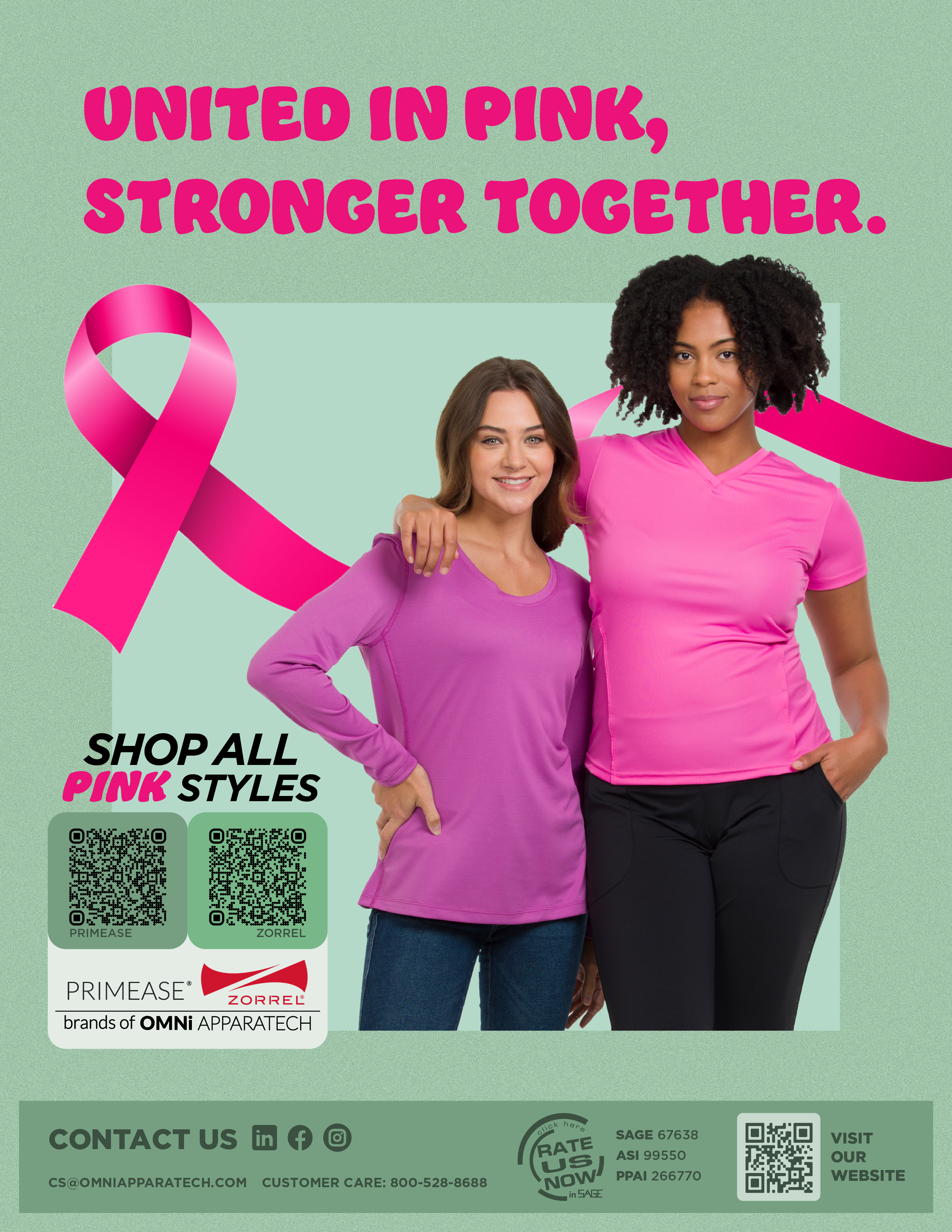 United in Pink, Stronger Together - Shop Pink Primease and Zorrel