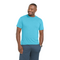TRIBLEND MENS TEE AQUA HEATHER