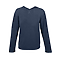 TRIBLEND YOUTH UNISEX HOODIE NAVY HEATHER FRONT