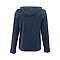 TRIBLEND YOUTH UNISEX HOODIE NAVY HEATHER BACK