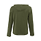 TRIBLEND YOUTH UNISEX HOODIE MILITARY HEATHER BACK