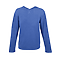 TRIBLEND YOUTH UNISEX HOODIE BLUE HEATHER FRONT