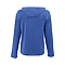 TRIBLEND YOUTH UNISEX HOODIE BLUE HEATHER BACK