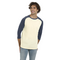 PRIMEASE BASEBALL TEE OATMEAL / NAVY HEATHER