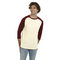 PRIMEASE BASEBALL TEE OATMEAL / BLACK CHERRY HEATHER