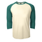 PRIMEASE BASEBALL TEE OATMEAL / ALPINE HEATHER FRONT