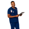PIONEER MENS SCRUB TOP NAVY