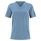 HARMONY LADIES SCRUB TOP VISTA BLUE FRONT