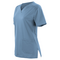 HARMONY LADIES SCRUB TOP VISTA BLUE QUARTER