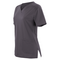 HARMONY LADIES SCRUB TOP SMOKE QUARTER