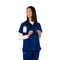 HARMONY LADIES SCRUB TOP NAVY