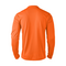 BARBADOS MENS LS POPCORN TEE HI-VIS ORANGE BACK