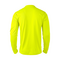 BARBADOS MENS LS POPCORN TEE HI-VIS GREEN BACK