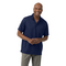 ELM SYNTREL M SELF STRIPE POLO NAVY