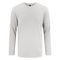 ZORREL HORIZON DRIB M LS TEE SILVER HEATHER FRONT
