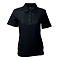 SONOMA LADIES PIQUE  POLO BLACK FRONT