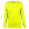CHICAGO LADIES LS TEE NEON YELLOW FRONT