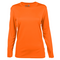 CHICAGO LADIES LS TEE NEON ORANGE FRONT