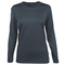 CHICAGO LADIES LS TEE LEAD GREY FRONT