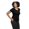 BRAZIL LADIES POPCORN TEE BLACK