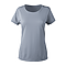 BRAZIL LADIES POPCORN TEE PLATINUM FRONT