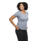 BRAZIL LADIES POPCORN TEE PLATINUM