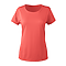 BRAZIL LADIES POPCORN TEE GRENADINE FRONT