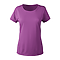 BRAZIL LADIES POPCORN TEE BLACKBERRY ICE FRONT