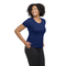 BRAZIL LADIES POPCORN TEE COBALT