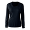 BARBADOS LADIES POPCORN LS TEE BLACK FRONT
