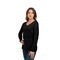 BARBADOS LADIES POPCORN LS TEE BLACK