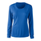 BARBADOS LADIES POPCORN LS TEE ROYAL BLUE FRONT