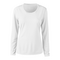 BARBADOS LADIES POPCORN LS TEE WHITE FRONT