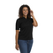 ROCKHURST LADIES JCQD POLO BLACK