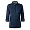 ISLINGTN LADIES STRP ACC POLO NAVY FRONT