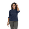 ISLINGTN LADIES STRP ACC POLO NAVY