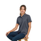 HARRISON SYN L SS MESH POLO CHARCOAL