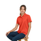 HARRISON SYN L SS MESH POLO ARROW ORANGE