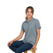 HARRISON SYN L SS MESH POLO GREY