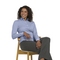 PRESTIGE LADIES KNIT SHIRT BLUESTONE