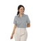 ELM SYNTREL L SELF STRIPE POLO PLATINUM