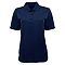 ELM SYNTREL L SELF STRIPE POLO NAVY FRONT
