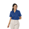 ELM SYNTREL L SELF STRIPE POLO ROYAL BLUE