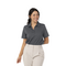 ELM SYNTREL L SELF STRIPE POLO CHARCOAL