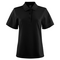 HUDSON DRIBAL DBLE KNIT L POLO BLACK FRONT