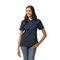 HUDSON DRIBAL DBLE KNIT L POLO NAVY